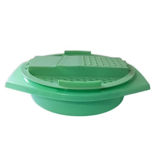Tupperware Cheese Grater Slicer Bowl 787 3  786 4 Jadeite Green No Lid Vintage - Picture 12 of 16